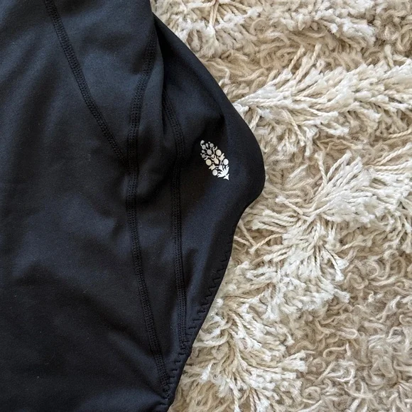 FP Movement by Free People Black Ruffle Love Me bodysuit - Picture 4 of 7